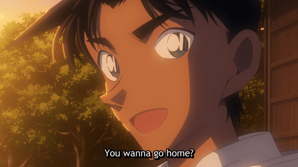 Romantically challenged Heiji forgets to confess.